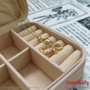 گردنبند مار طلایی