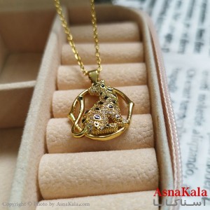 گردنبند ببر طلایی دخترانه