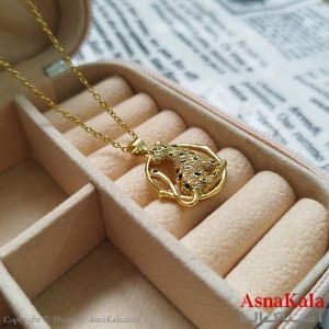 گردنبند ببر طلایی