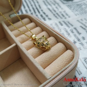 گردنبند ببر طلایی دخترانه