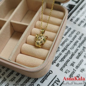 گردنبند ببر طلایی دخترانه استیل