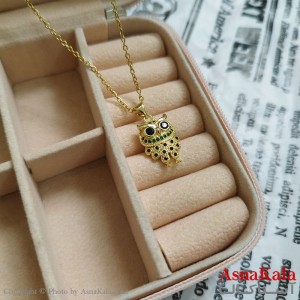 گردنبند جغد طلایی دخترانه