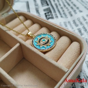 گردنبند چشم دخترانه استیل