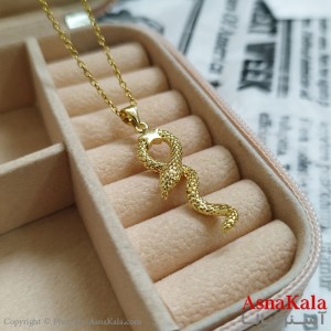 گردنبند مار طلایی دخترانه