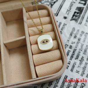 گردنبند چشم طلایی دخترانه