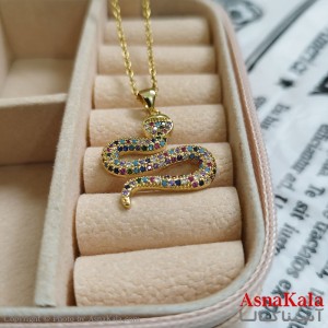 گردنبند مار طلایی دخترانه