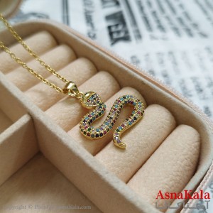 گردنبند مار طلایی