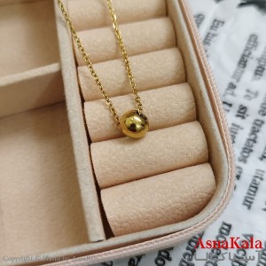 گردنبند طلایی دخترانه استیل با زنجیر 45 سانتی متر کد GNB162103W