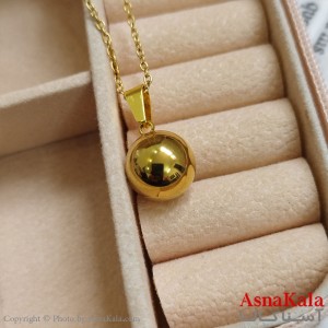 گردنبند طلایی دخترانه استیل با زنجیر 45 سانتی متر کد GNB162107W