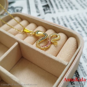 گردنبند مار طلایی