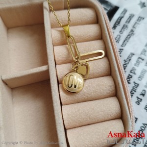 گردنبند لاو طلایی دخترانه