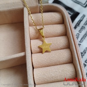 گردنبند ستاره طلایی دخترانه