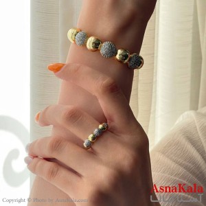 ست زنانه نگیندار شامل  بنگل و انگشتر کد NIM141059W