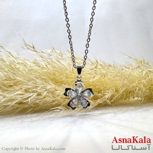 گردنبند نقره ای دخترانه استیل کد GNB162150W