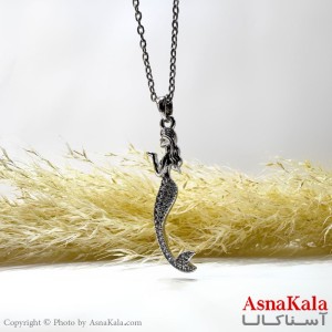 گردنبند نقره ای دخترانه استیل کد GNB162157W