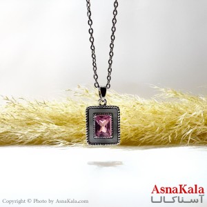 گردنبند نقره ای دخترانه استیل کد GNB162161W