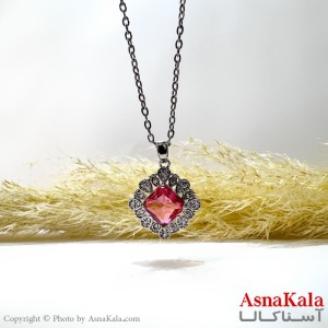 گردنبند نقره ای دخترانه استیل کد GNB162163W