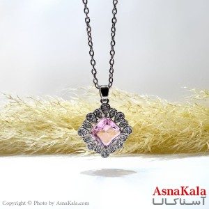 گردنبند نقره ای دخترانه استیل کد GNB162164W