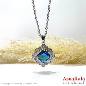 گردنبند نقره ای دخترانه استیل کد GNB162166W