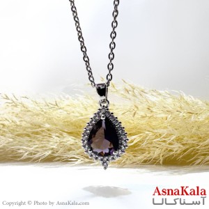 گردنبند نقره ای دخترانه استیل کد GNB162167W