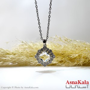 گردنبند نقره ای دخترانه استیل کد GNB162168W