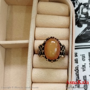 انگشتر طلاروس مردانه نگیندار کد ANG191070W