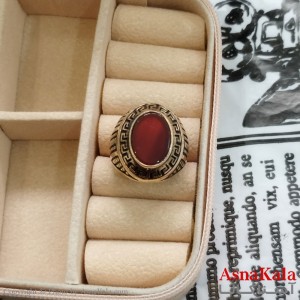 انگشتر طلاروس مردانه نگیندار