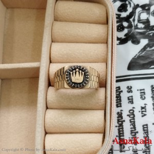 انگشتر طلاروس مردانه نگیندار کد ANG191078W