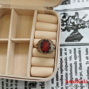 انگشتر طلاروس مردانه نگیندار