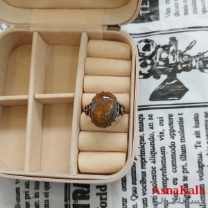 انگشتر طلاروس مردانه نگیندار