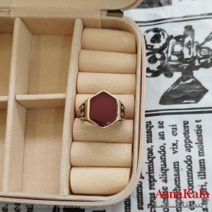 انگشتر طلاروس مردانه نگیندار کد ANG191087W