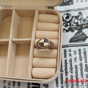 انگشتر طلاروس مردانه نگیندار کد ANG191089W