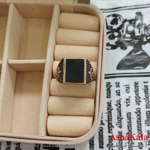 انگشتر طلاروس مردانه نگیندار کد ANG191092W