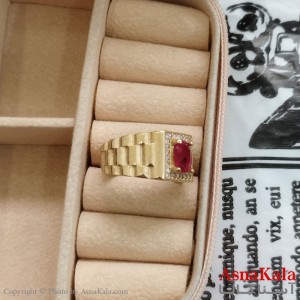 انگشتر طلاروس مردانه