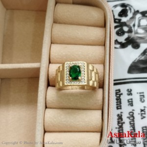 انگشتر طلاروس مردانه نگیندار کد ANG191097W