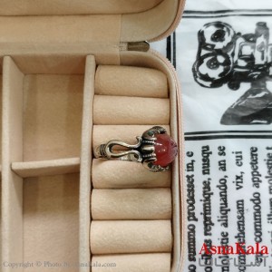 انگشتر نقره روس نگیندار