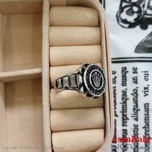 انگشتر نقره روس مردانه رولکس