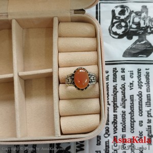 انگشتر نقره روس نگیندار