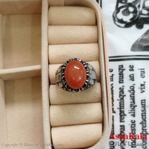 انگشتر نقره روس مردانه نگیندار کد ANG191110W