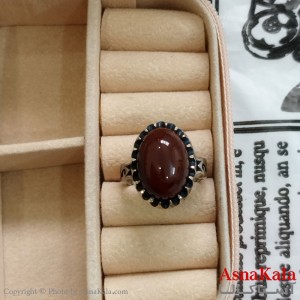 انگشتر نقره روس مردانه نگیندار کد ANG191112W