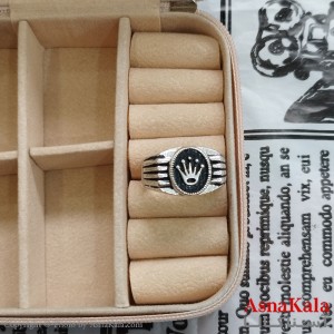 انگشتر نقره روس مردانه رولکس کد ANG191115W