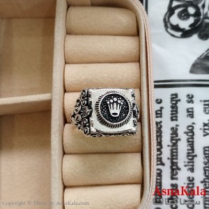 انگشتر نقره روس مردانه رولکس