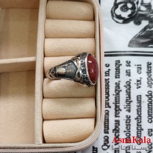 انگشتر نقره روس نگیندار