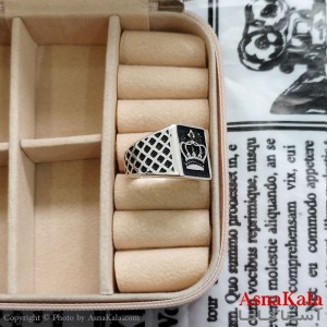 انگشتر نقره روس تاج