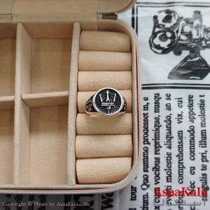 انگشتر نقره روس مردانه