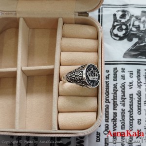 انگشتر نقره روس تاج