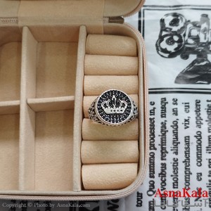 انگشتر نقره روس مردانه