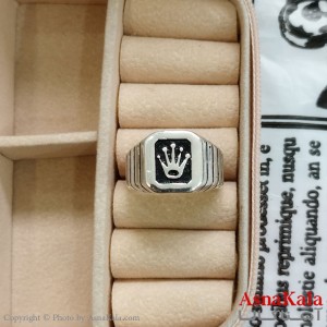 انگشتر نقره روس مردانه رولکس کد ANG191126W