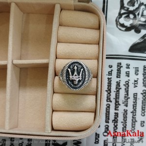 انگشتر نقره روس مردانه نگیندار کد ANG191128W