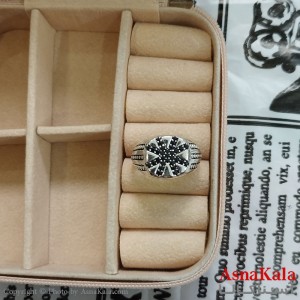 انگشتر نقره روس مردانه نگیندار کد ANG191129W